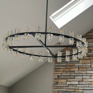 Arcachonest Round Chandelier 24" - Zonesus