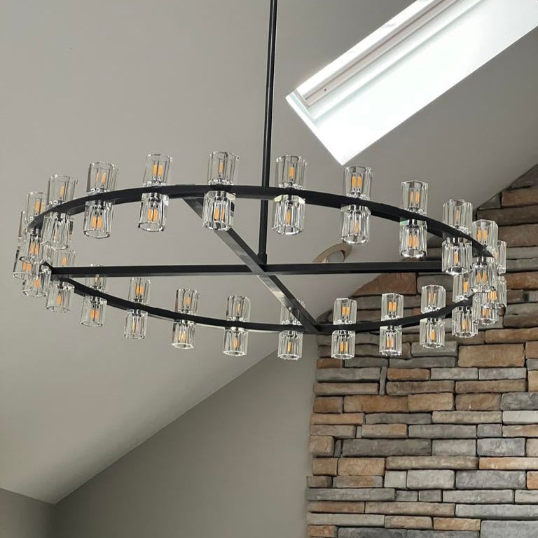 Arcachonest Round Chandelier 24" - Zonesus