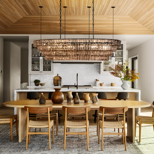 Ghiaccio Oval Chandelier - Zonesus