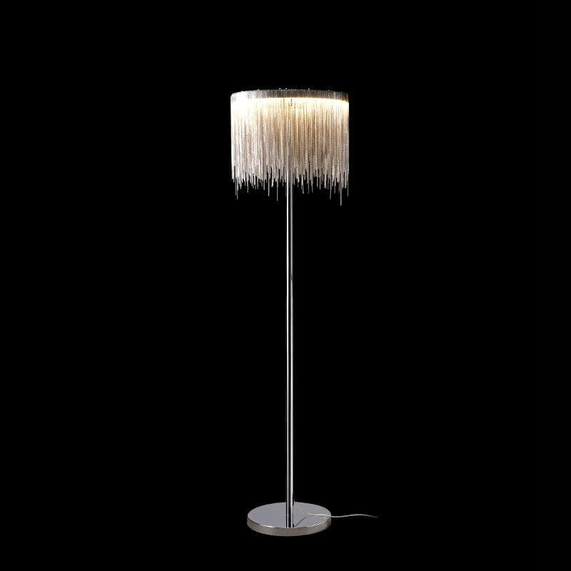 Alisa Luxury Hardware Aluminum Chain Tassel Floor Lamp(SINGLE-LAYER/DOUBLE-DECK) - Zonesus