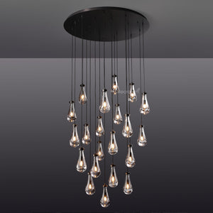 Raindrop Round Chandelier 47" - Zonesus
