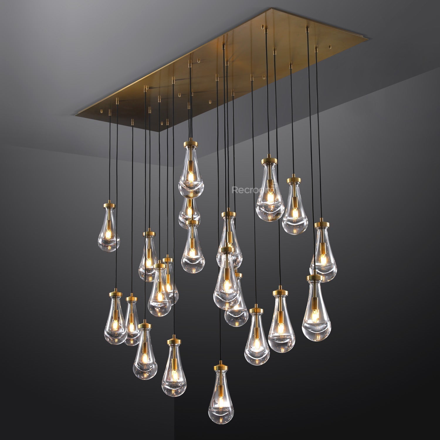 Raindrop Linear Chandelier 72" - Zonesus