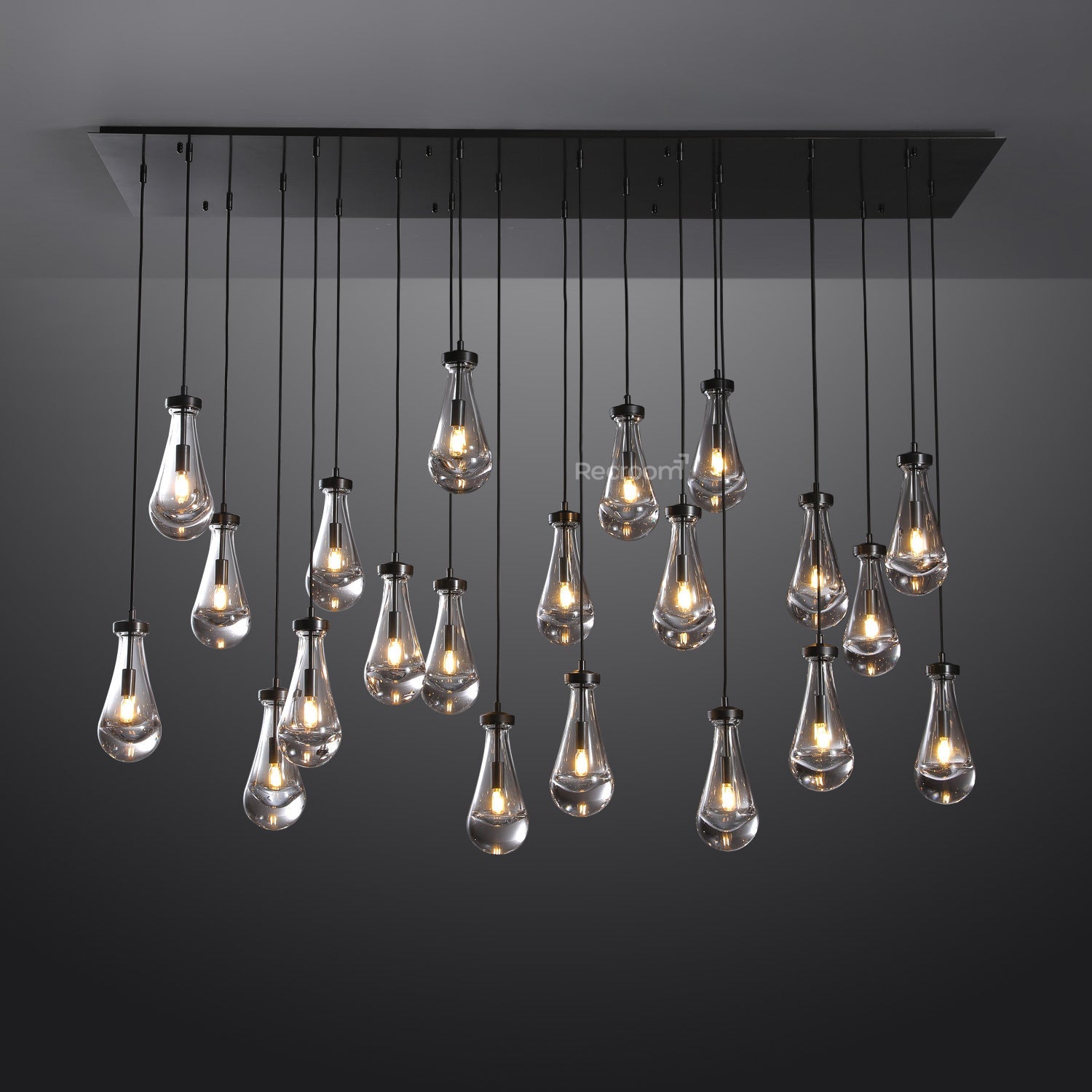 Raindrop Linear Chandelier 72" - Zonesus