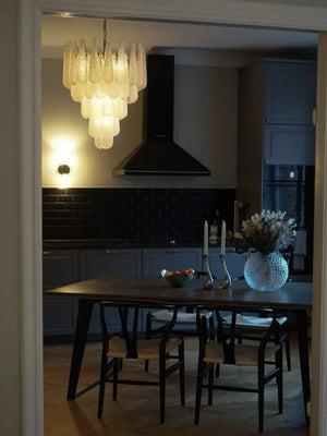 Murano Chandelier – Drop – 52 glasses – Transparent - Zonesus