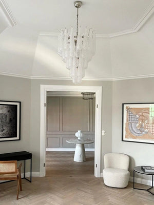 Murano Chandelier – Drop – 52 glasses – Transparent - Zonesus