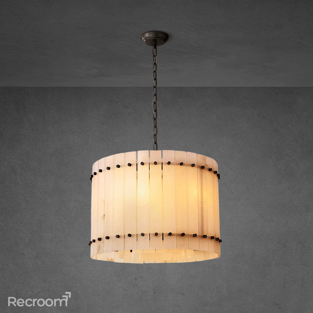 San Marconer Alabaster Round Chandelier 22‘’ - Zonesus