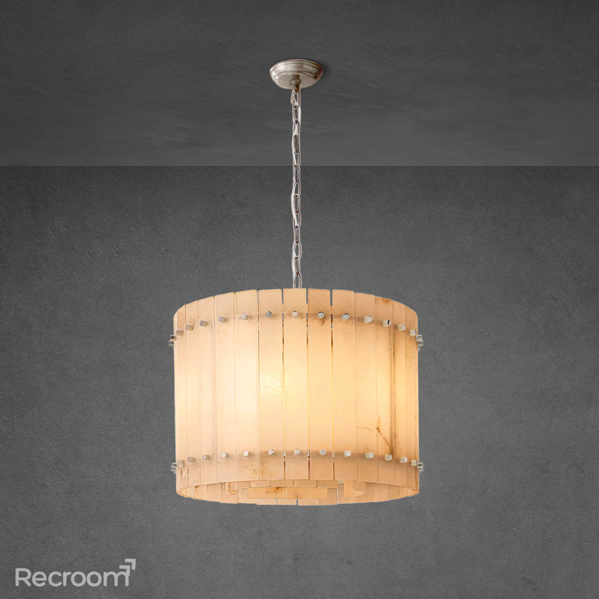 San Marconer Alabaster Round Chandelier 22‘’ - Zonesus