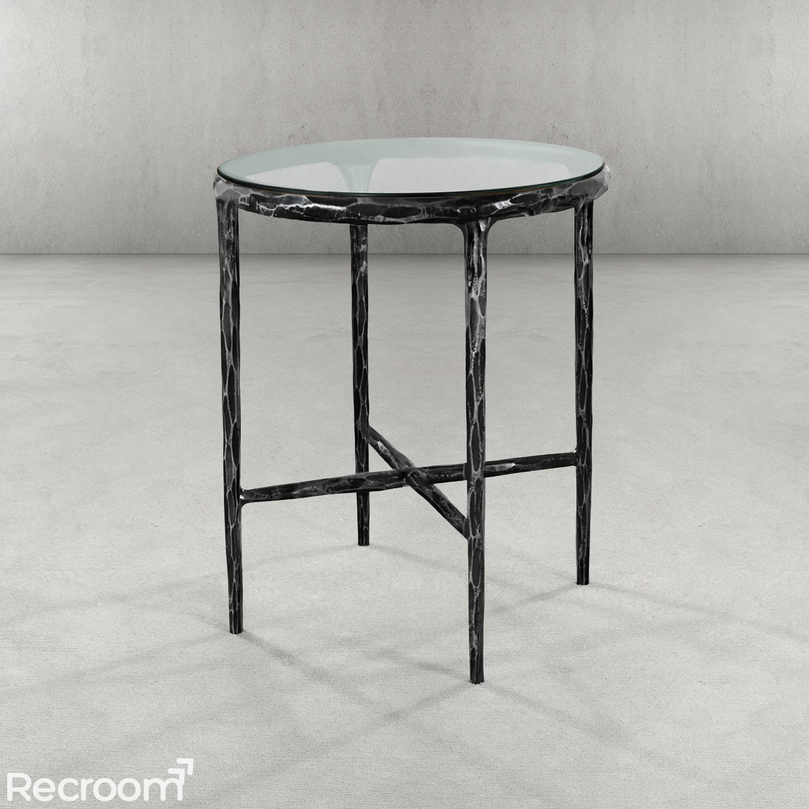Thaddeo Round Glass Side Table - Zonesus