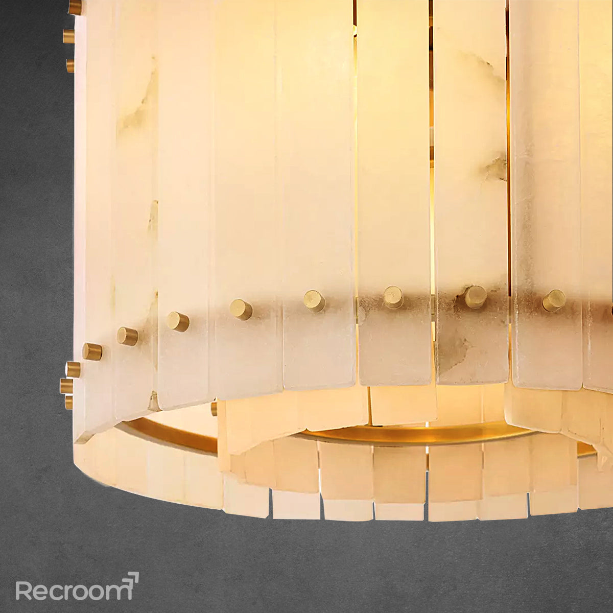San Marconer Alabaster Round Chandelier 22‘’ - Zonesus