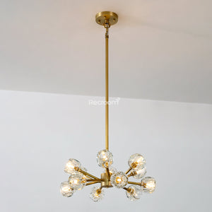 Boulew Crystal Glass Round Chandelier 24" - Zonesus