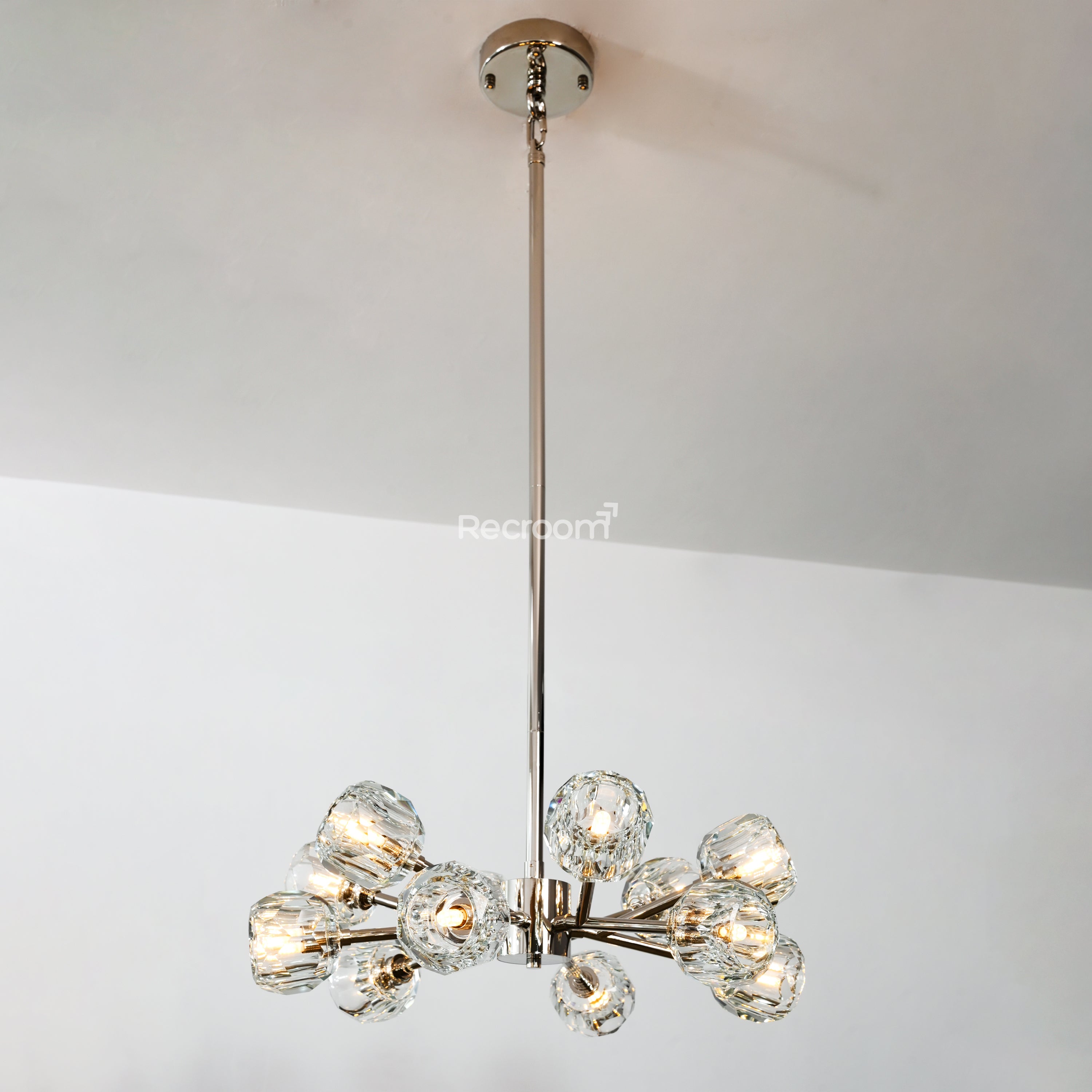 Boulew Crystal Glass Round Chandelier 24" - Zonesus
