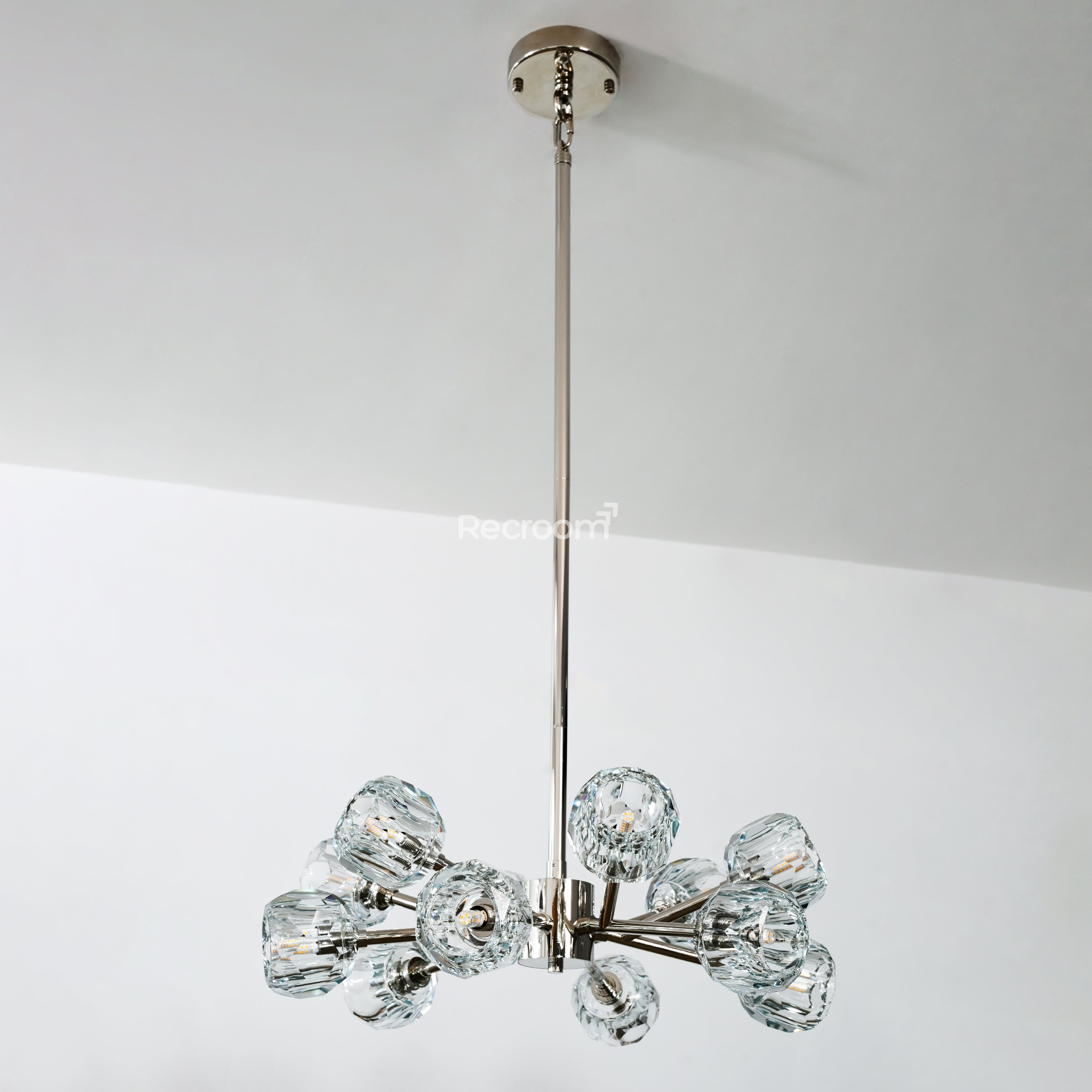 Boulew Crystal Glass Round Chandelier 24" - Zonesus