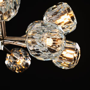 Boulew Crystal Glass Round Chandelier 24" - Zonesus