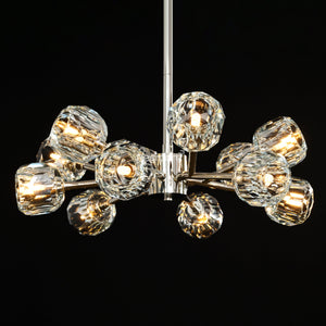 Boulew Crystal Glass Round Chandelier 24" - Zonesus