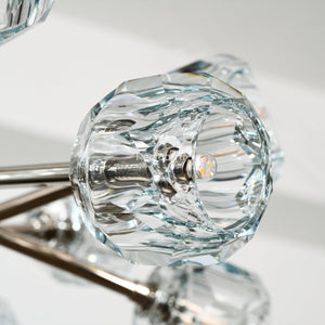 Boulew Crystal Glass Round Chandelier 24" - Zonesus