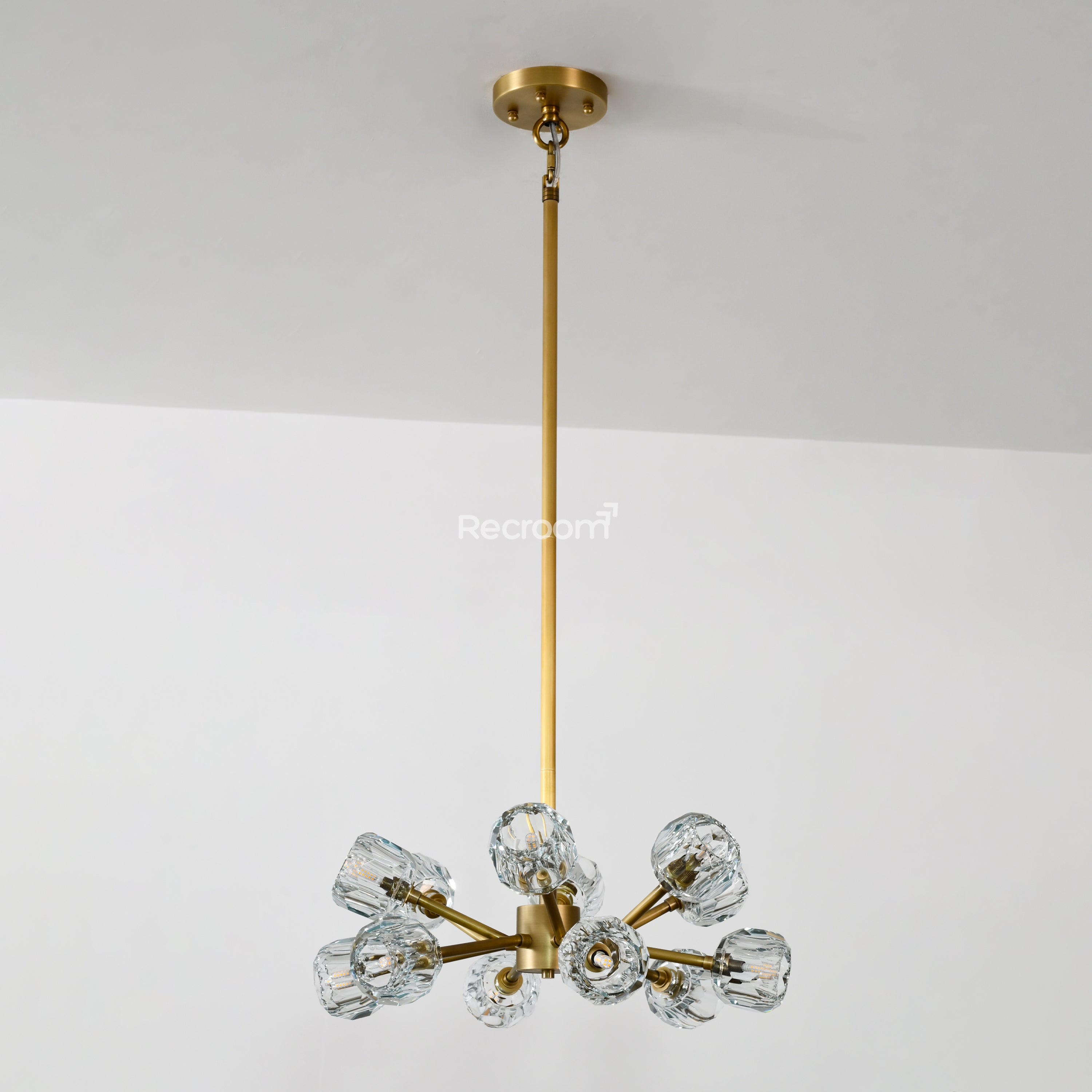Boulew Crystal Glass Round Chandelier 24" - Zonesus