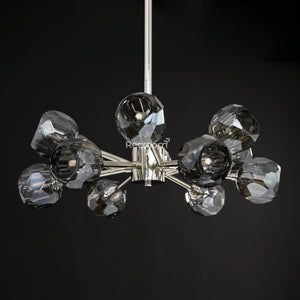 Boulew Crystal Glass Round Chandelier 24" - Zonesus