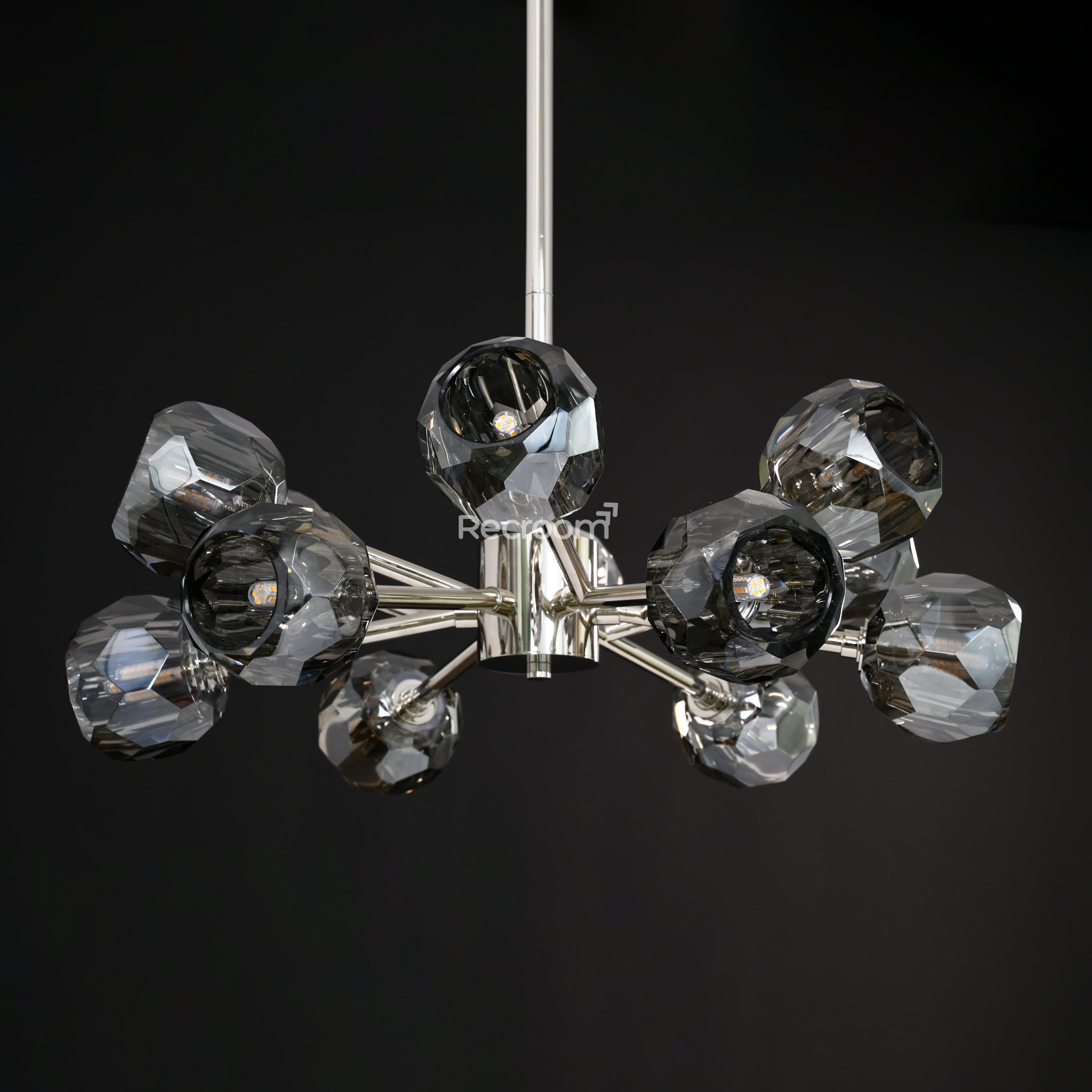 Boulew Crystal Glass Round Chandelier 24" - Zonesus