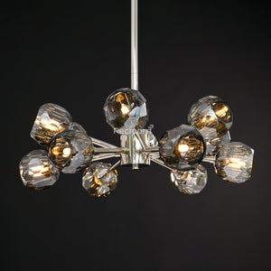 Boulew Crystal Glass Round Chandelier 24" - Zonesus