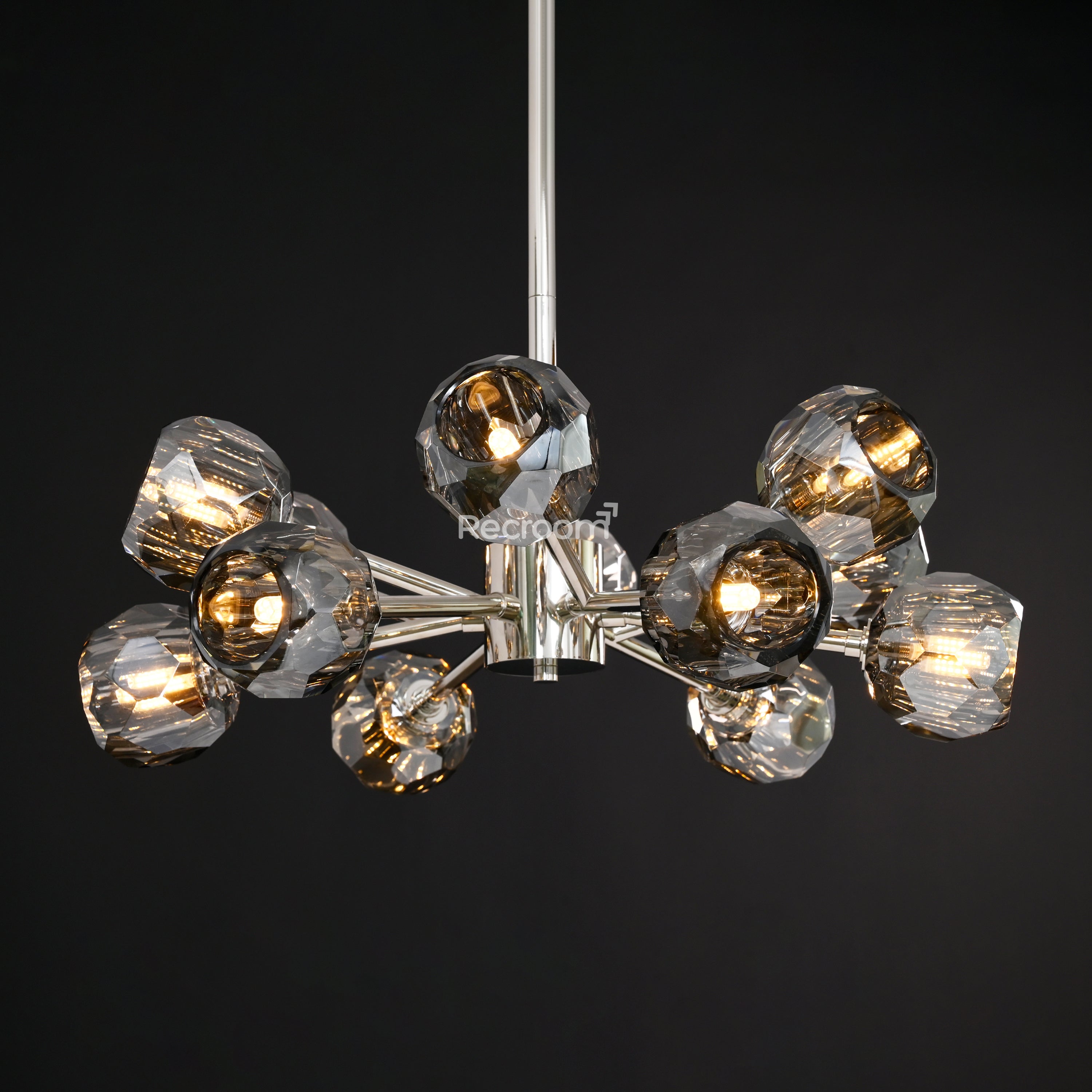 Boulew Crystal Glass Round Chandelier 24" - Zonesus