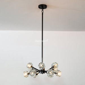 Boulew Crystal Glass Round Chandelier 24" - Zonesus