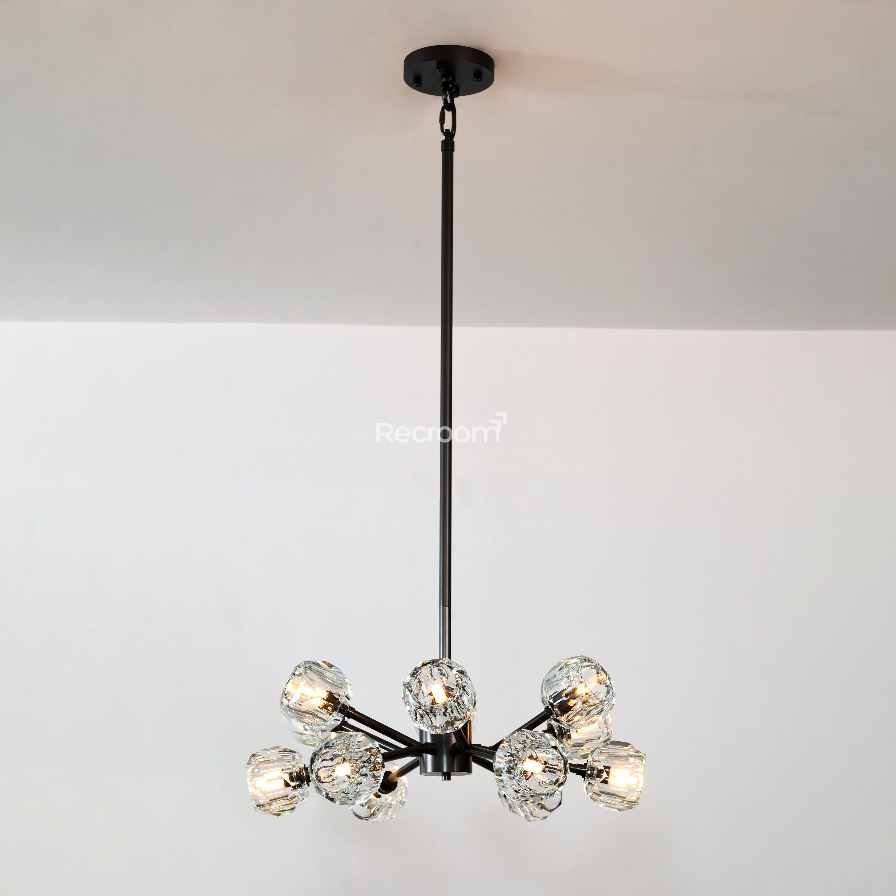 Boulew Crystal Glass Round Chandelier 24" - Zonesus