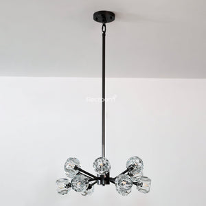Boulew Crystal Glass Round Chandelier 24" - Zonesus