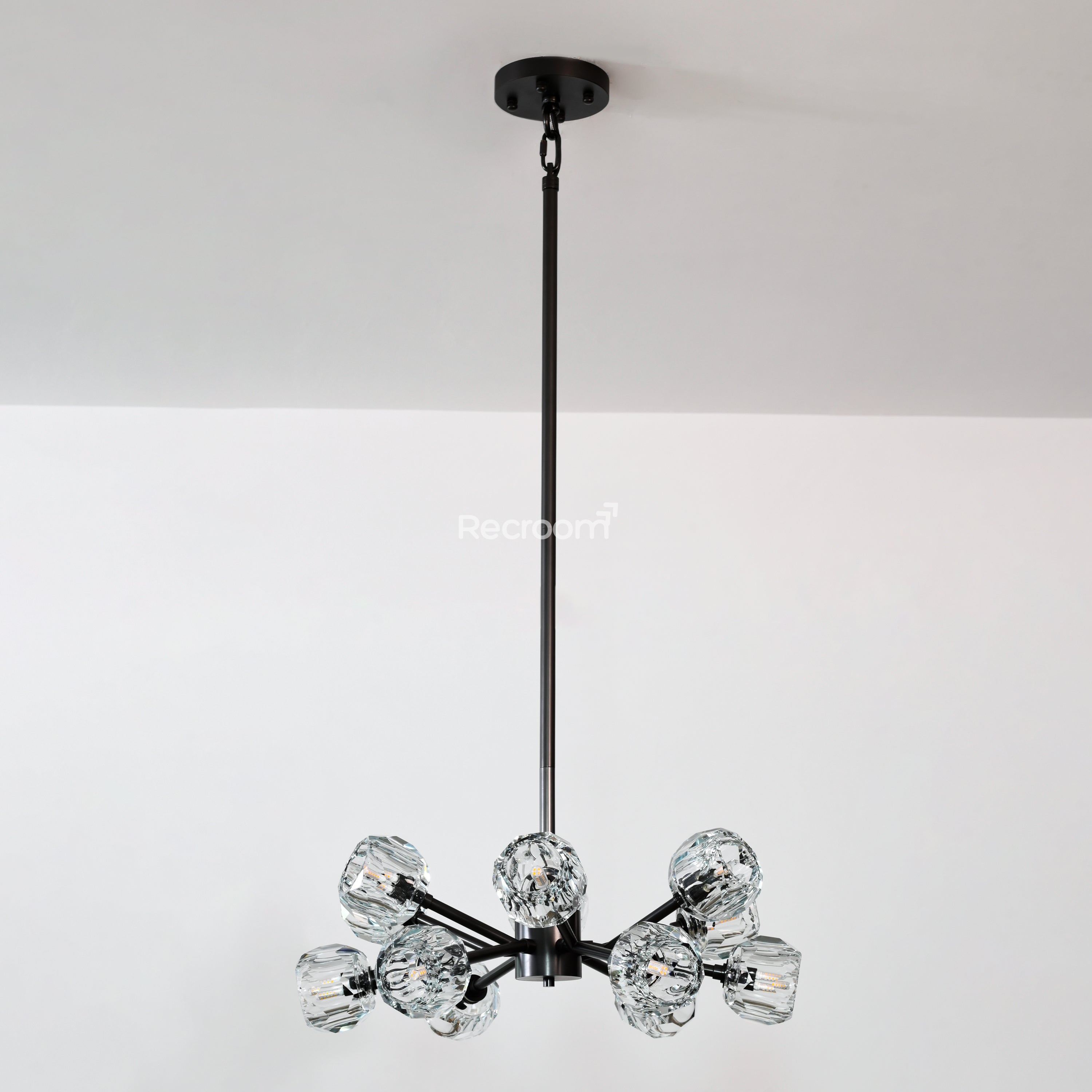 Boulew Crystal Glass Round Chandelier 24" - Zonesus