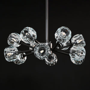 Boulew Crystal Glass Round Chandelier 24" - Zonesus