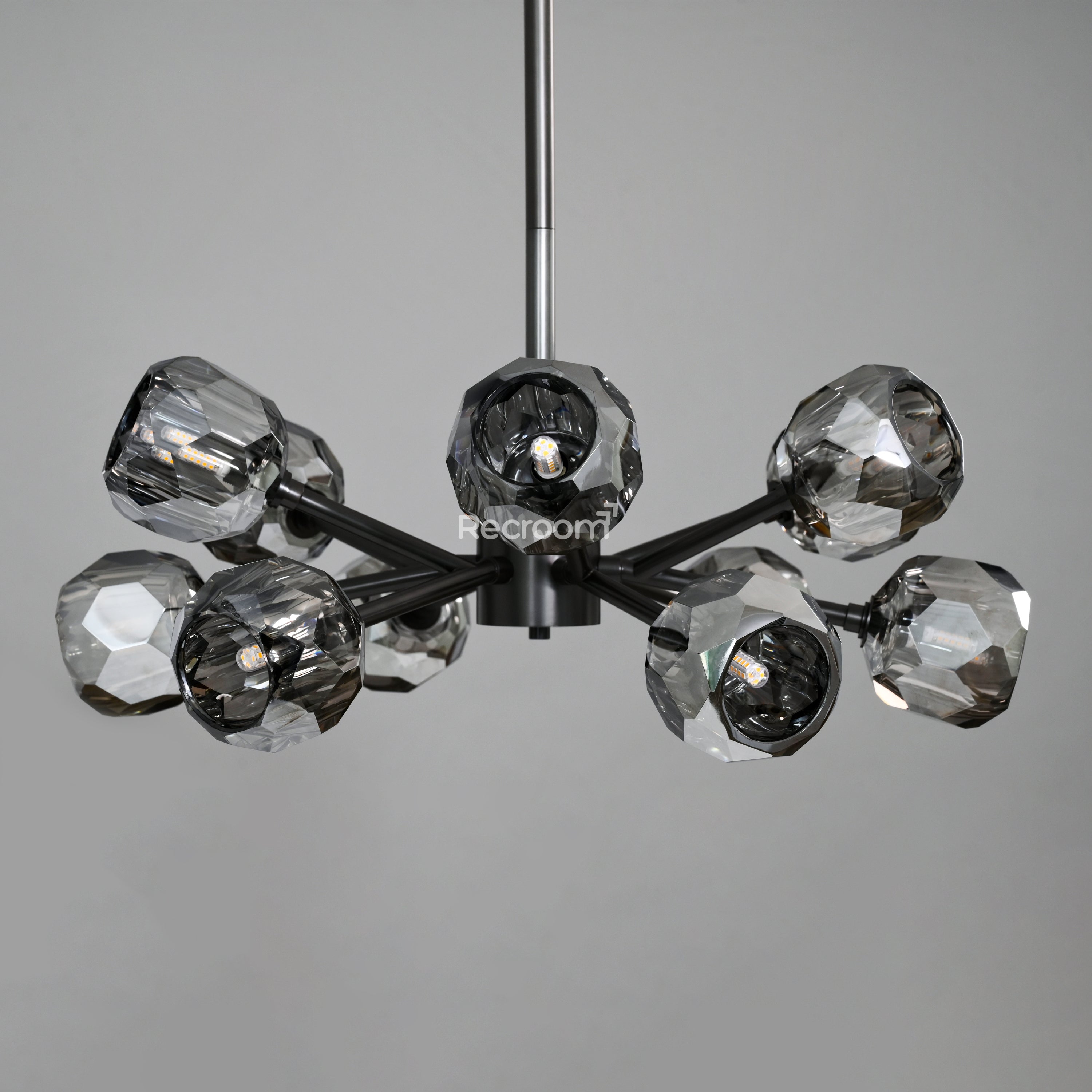 Boulew Crystal Glass Round Chandelier 24" - Zonesus