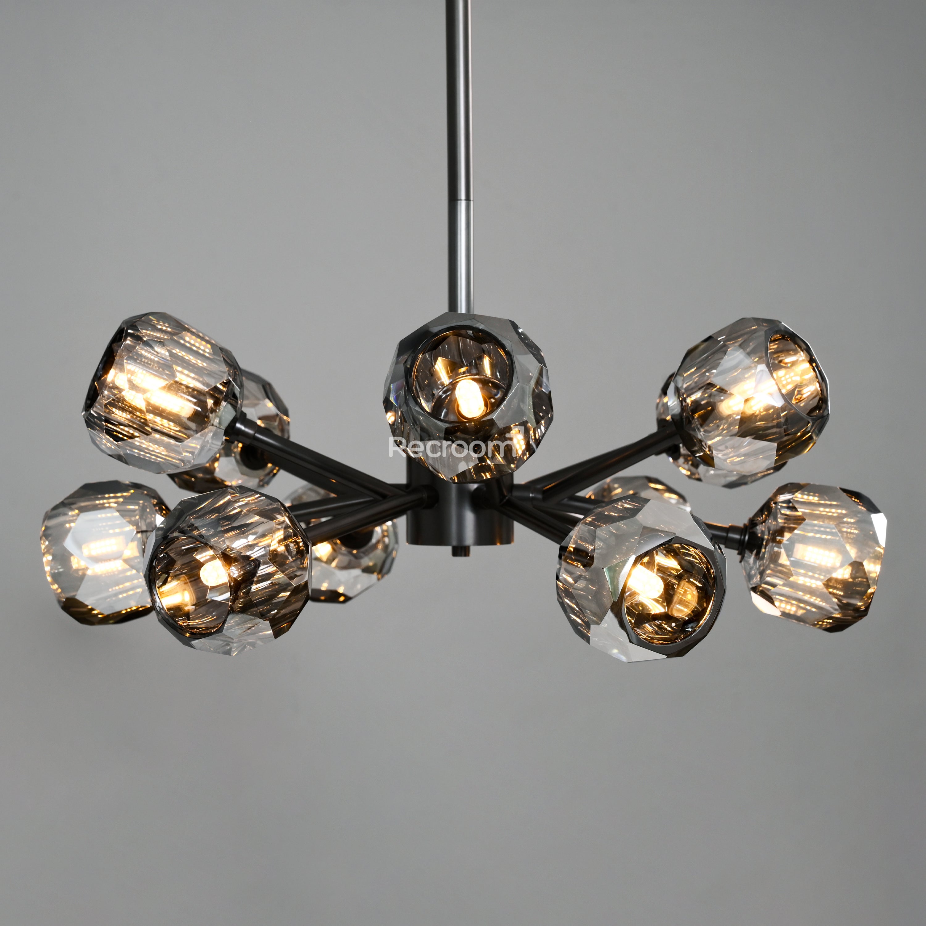 Boulew Crystal Glass Round Chandelier 24" - Zonesus