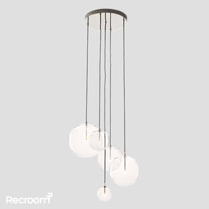 Glass Global Mobile Cluster Chandelier 28" - Zonesus