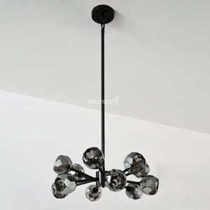 Boulew Crystal Glass Round Chandelier 24" - Zonesus