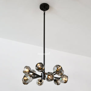 Boulew Crystal Glass Round Chandelier 24" - Zonesus