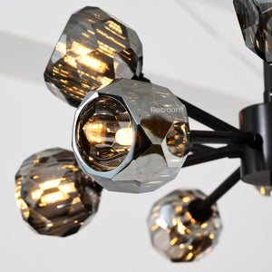 Boulew Crystal Glass Round Chandelier 24" - Zonesus