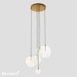 Glass Global Mobile Cluster Chandelier 28" - Zonesus