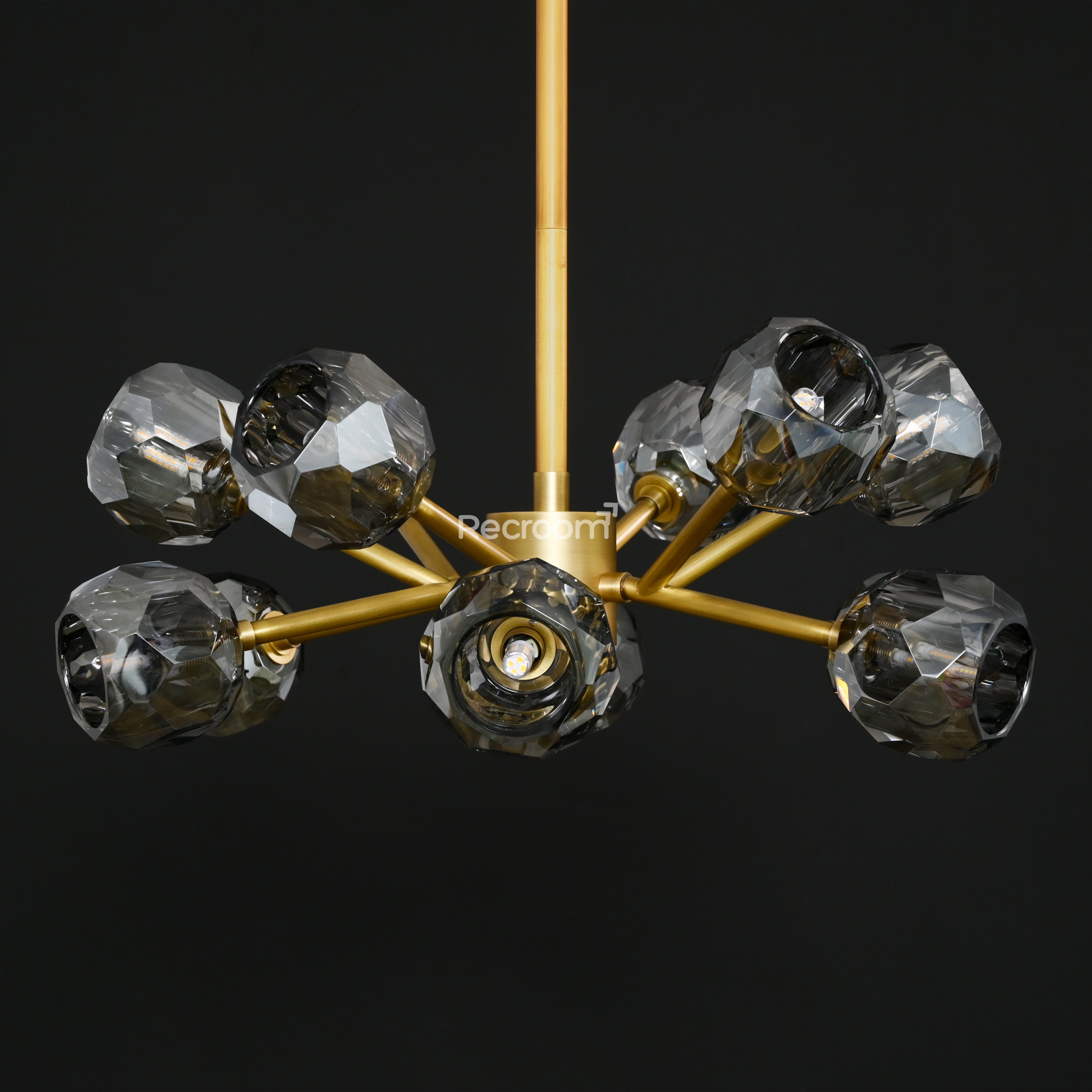 Boulew Crystal Glass Round Chandelier 24" - Zonesus