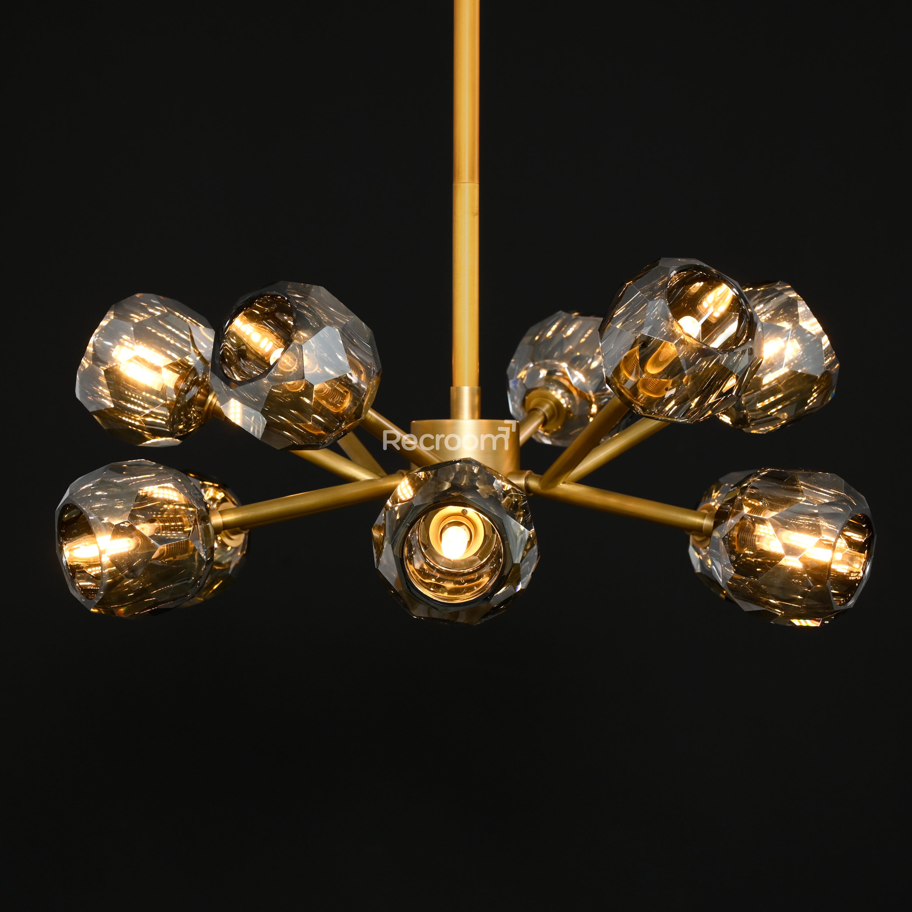 Boulew Crystal Glass Round Chandelier 24" - Zonesus