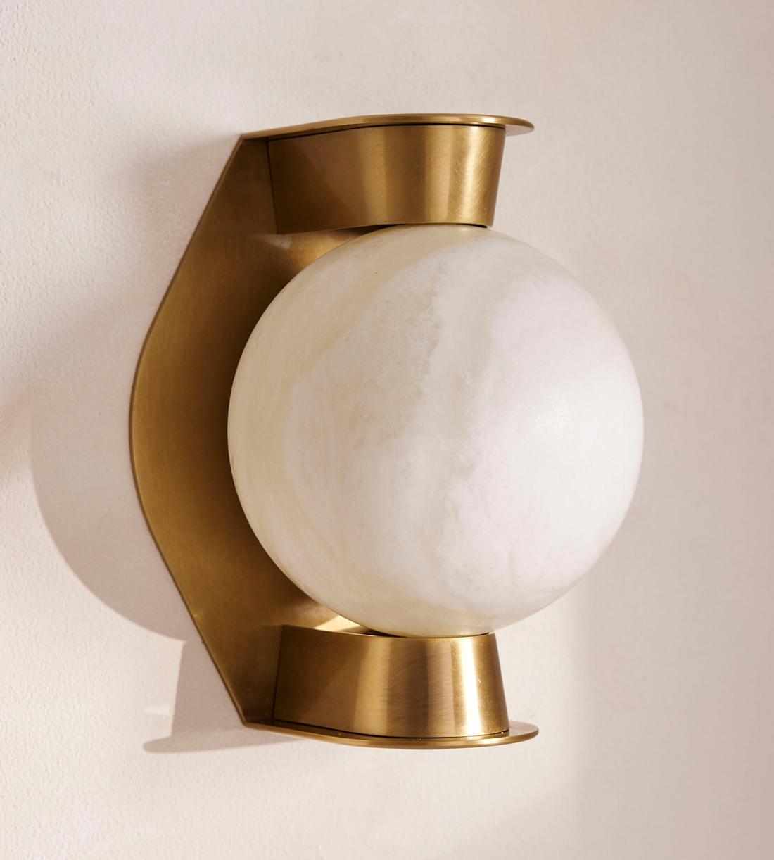 Enzo Alabaster Large Wall Light 10"H