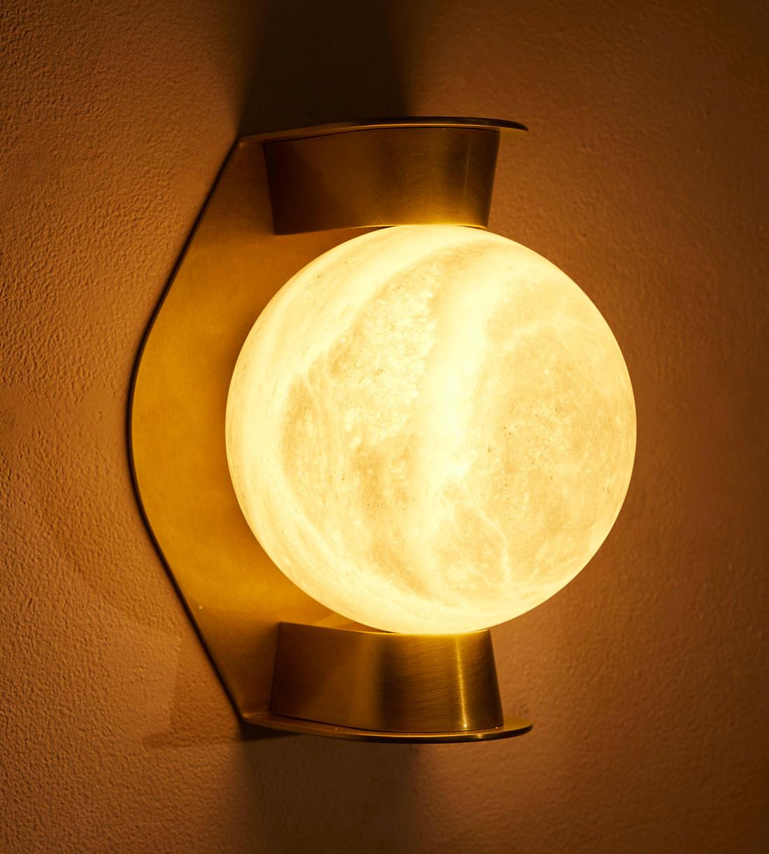 Enzo Alabaster Large Wall Light 10"H