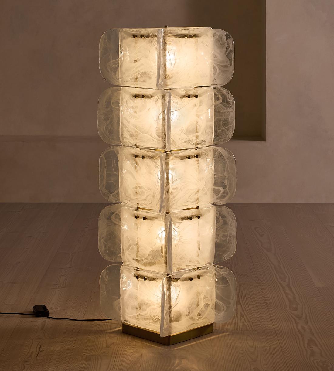 Elias Floor Lamp, White