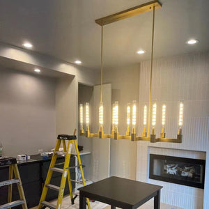 Cannel Linear Chandelier 67" - Zonesus
