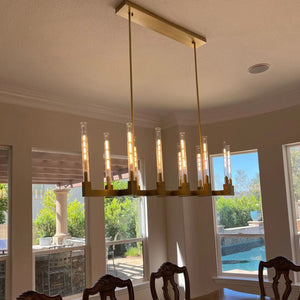 Cannel Linear Chandelier 67" - Zonesus
