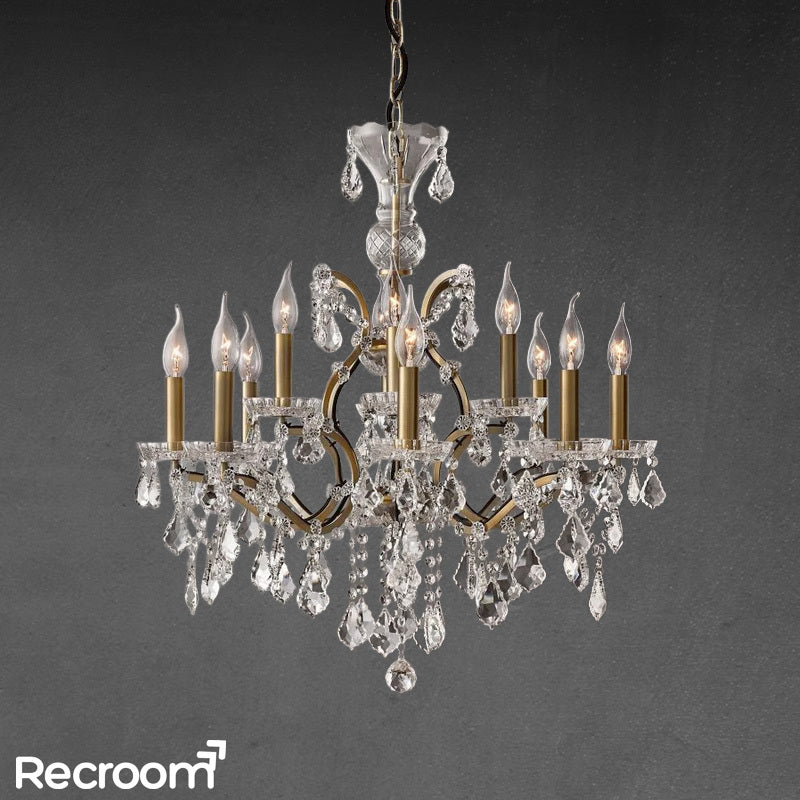 Rococonut Crystal Outdoor Chandelier 28” - Zonesus