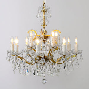 Rococonut Crystal Outdoor Chandelier 28” - Zonesus