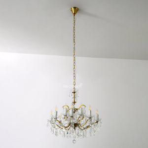Rococonut Crystal Outdoor Chandelier 28” - Zonesus