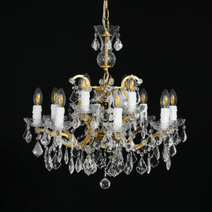Rococonut Crystal Outdoor Chandelier 28” - Zonesus