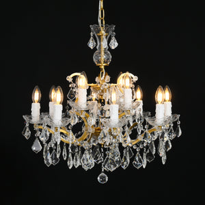 Rococonut Crystal Outdoor Chandelier 28” - Zonesus