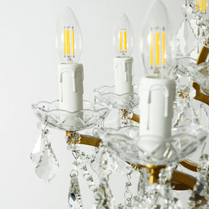 Rococonut Crystal Outdoor Chandelier 28” - Zonesus