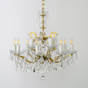 Rococonut Crystal Outdoor Chandelier 28” - Zonesus